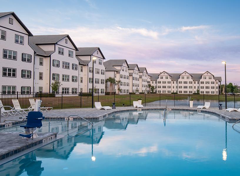 resort style pool