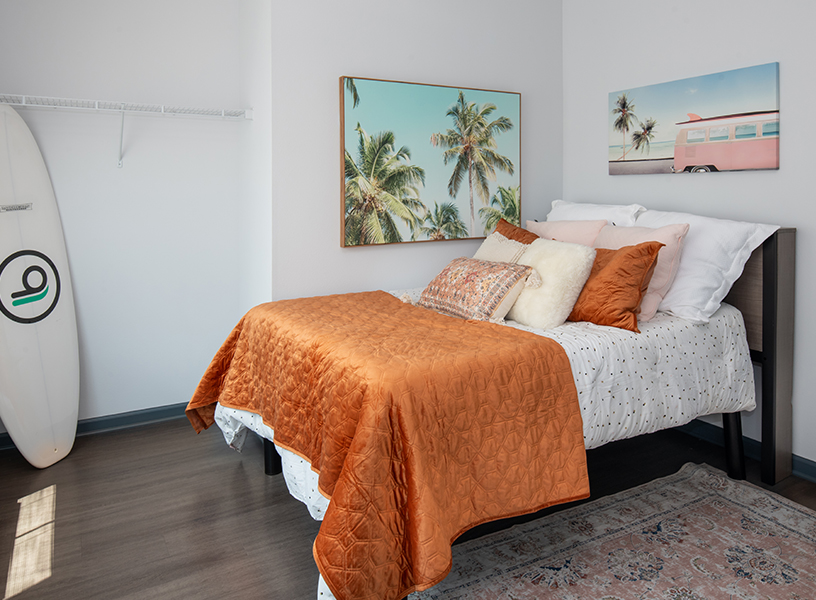 furnished bedroom